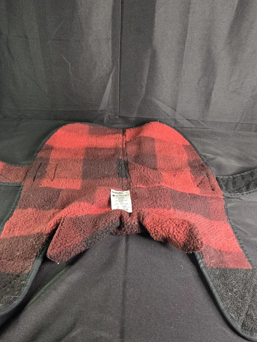 Black Medium Carhartt Fleece Lined Dog Coat